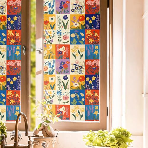 Película adhesiva decorativa para ventana 15.7x118 pulgadas