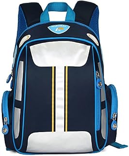 ArcEnCiel Car Backpack for Boys Toddler Bags Kids Bookbag (Blue)