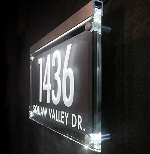 Clarus Crystal LA-1 Illuminated Crystal Address Plaque! The Personalized Address Numbers Shine Brilliantly! thumb #8