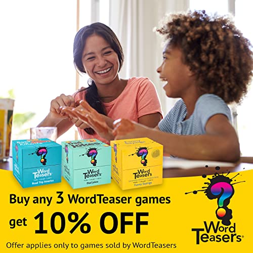 ? Word Teasers Funny Sayings - Fun & Funny Word Game & Conversation Starter For Kids, Teens & Adults - Idiom Game - Family Trivia Cards For Adults & Kids - 150 Conversation Cards For Families #TOP5