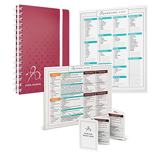Plan alimentaire Bright Line Eating avec bloc liste de courses et planificateur frigo