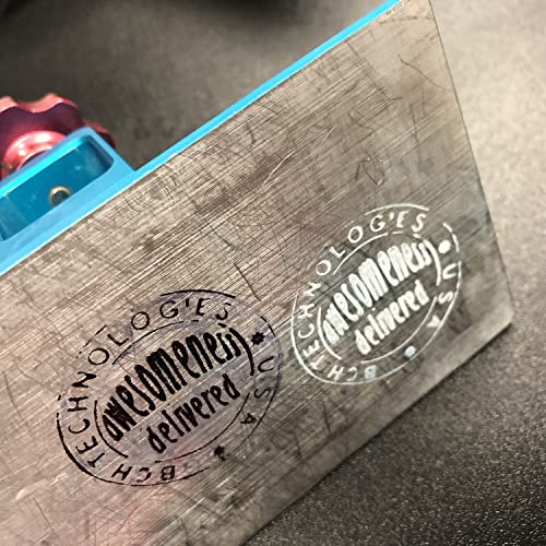 Bch Premium Silver All-Surface Multi-Surface Stamp Ink - Solvent Based Fast Dry - Glass, Metal, Vinyl & More #TOP7