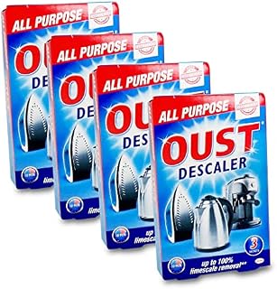 Oust Descaler All Purpose Limescale Remover Removal Kettle Iron Dishwasher (12 Sachets)