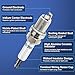 Iridium Platinum Spark Plugs 4 Pack Fits for 2011-2015 Chevrolet Cruze 1.4 & Chevy Sonic Trax, Buick Encore 2012 2013 2014 2015 2016 2017 2018 2019 2020 1.4L Replaces 91039, IFR7X7G, 41-121, 55585517
