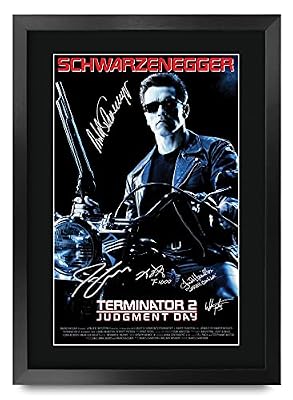 HWC Trading FR - Póster impreso A3 de Terminator 2 Judgment Day Schwarzenegger, con autógrafo firmado para fanáticos de la película, enmarcado A3 | Ya disponible en tu tienda friki favorita! En mundofriki.es! HWC Trading FR - Póster impreso A3 de Terminator 2 Judgment Day Schwarzenegger, con autógrafo firmado para fanáticos de la película, enmarcado A3 | Ya disponible en tu tienda friki favorita! En mundofriki.es!
