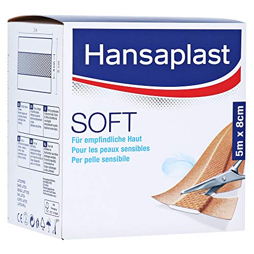 Pansement Hansaplast Soft bande à découper 5m x 8cm soin des plaies superficielles