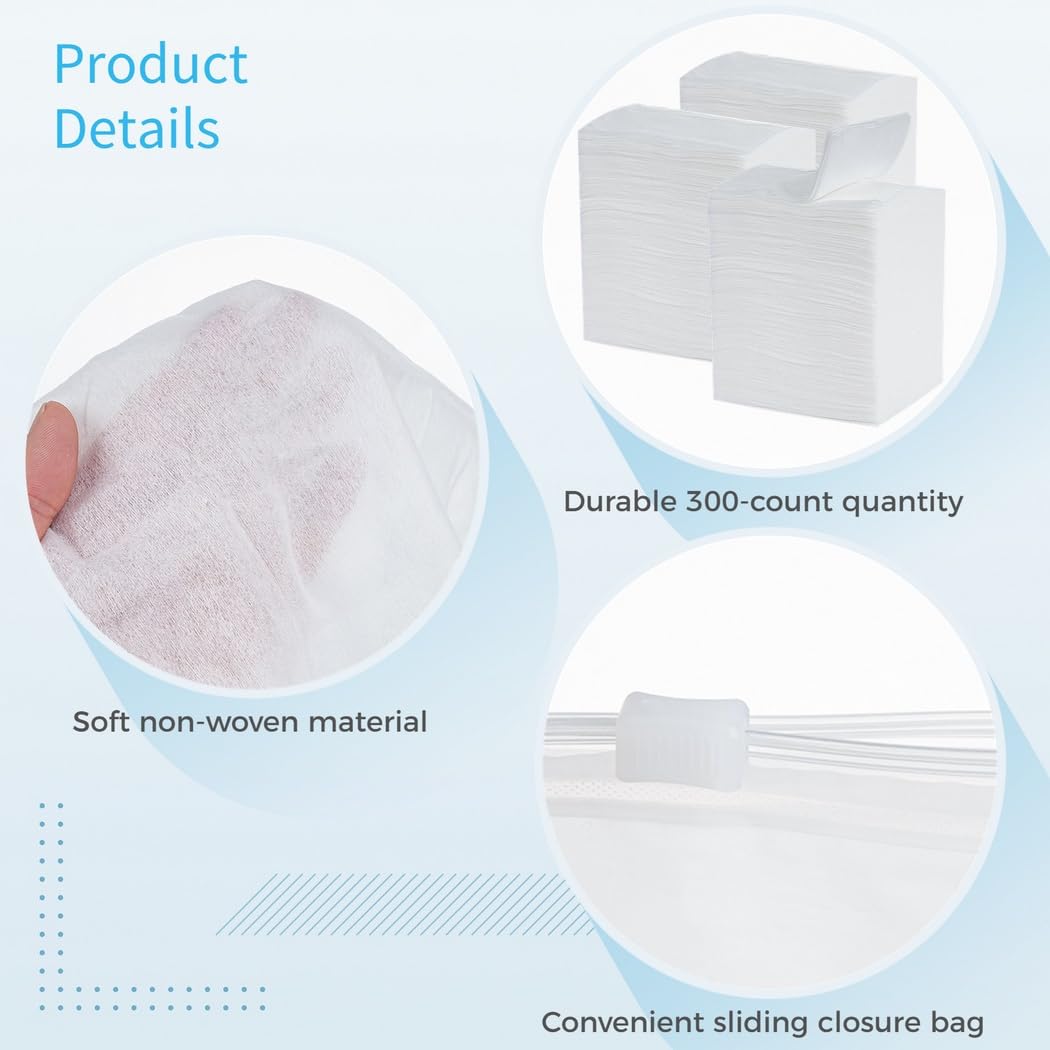 Paquete de 300 repuestos para fregona seca, paños desechables de 11 x 8.3 pulgadas, almohadillas de fregona secas, paños de limpieza del hogar, plumero electrostático para suelos y paredes