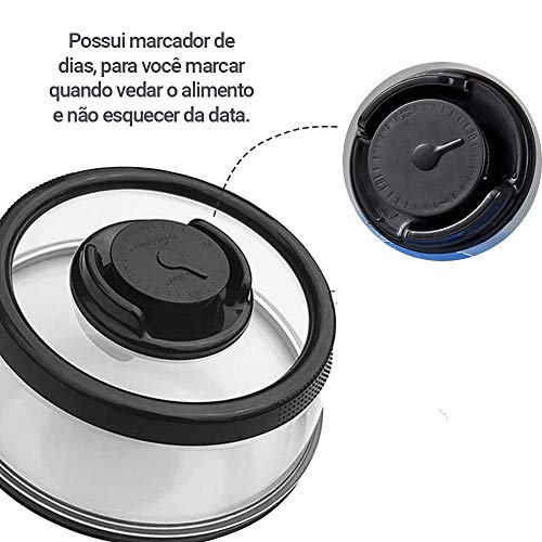 Tampa Seladora a Vácuo Conservação e proteção Alimentos 25cm