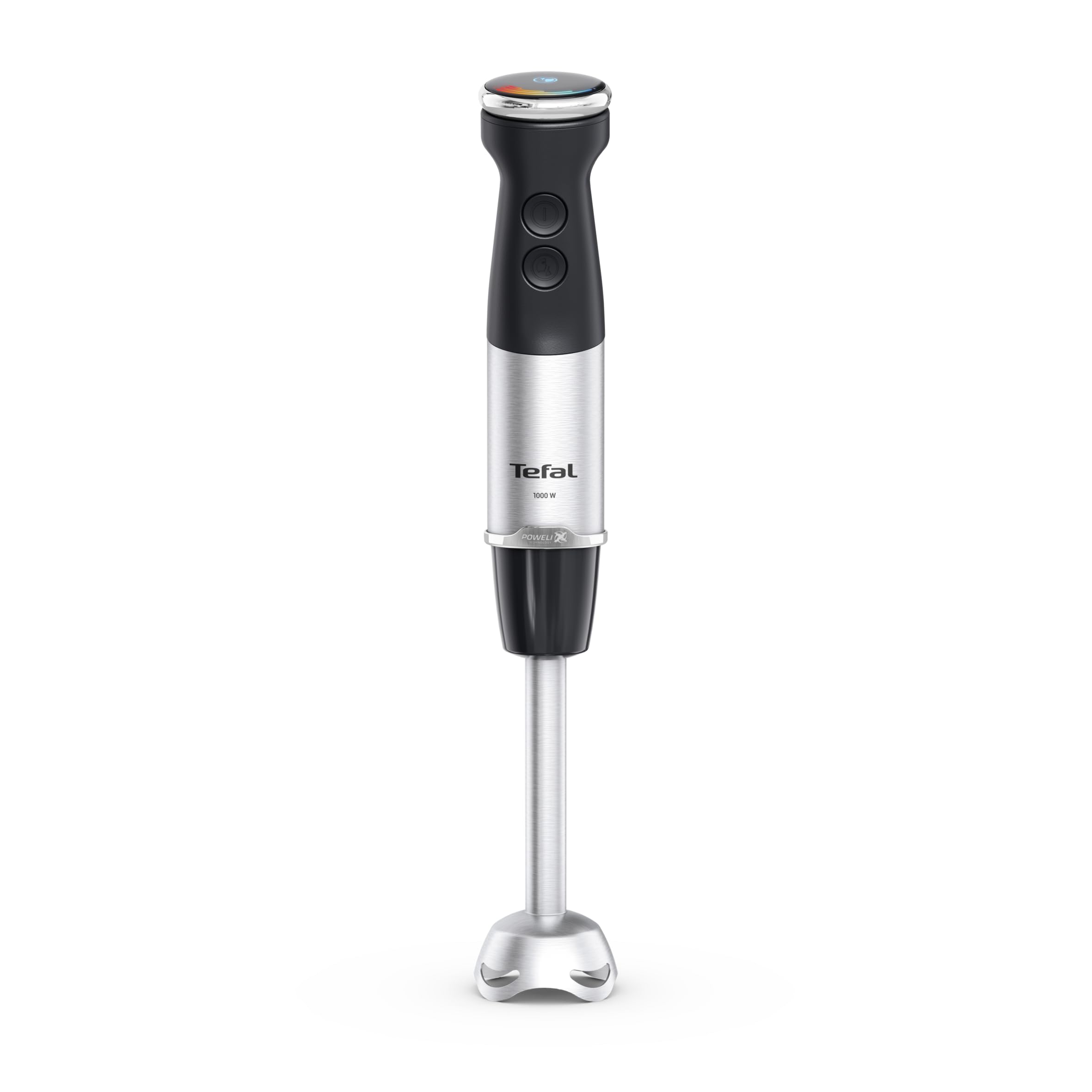 Tefal HB672830 Quickchef+ 2w1 blender ręczny i rozdrabniacz, 1000 W, płynna regulacja prędkości, przycisk Turbo, ochrona przed rozpryskiwaniem, technologia ostrzy Powelix, stal nierdzewna, czarny