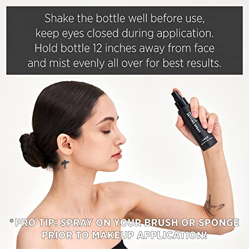 L.o.c.k. Makeup Setting Spray – Makeup Fixing Sealer Spray Mist Lightweight Finish Spray Long Lasting Smooth Natural Finishing Spray Oily Skin Hydrating Face Spray. 100Ml 3.38 Fl Oz Clear #TOP4