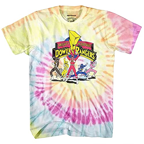 Power Rangers Mighty Morphin Shirt - Tie Dye Mighty Morphin Men's Tie Dye Graphic T-Shirt (Tie Dye, Small) #TOP12