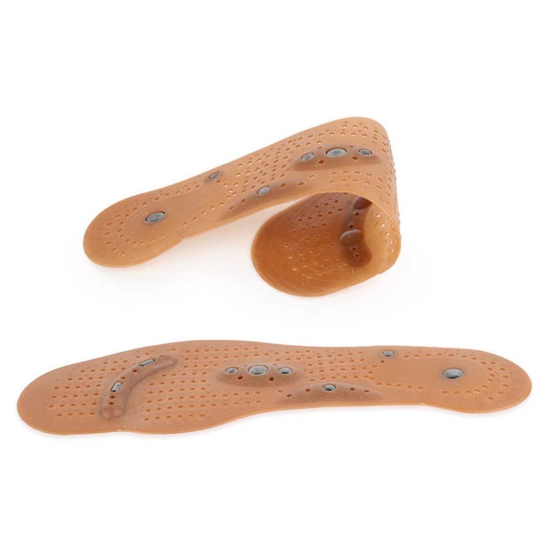 Wkładki do masażu stóp, Terapia stóp Refleksologia Ulga w bólu Zmywalne i cięte wkładki do butów, akupresura Magnetyczne masażu dla kobiet mężczyzn(1 Pair,S)