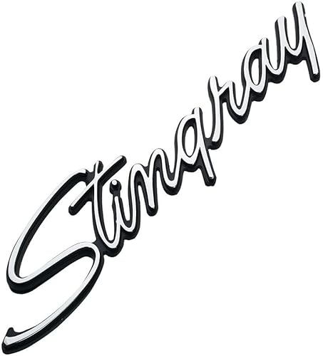 Miniatura 6 de 1 emblemas de rayas Corvette C3 1969-1973 3D insignias 3D guardabarros delantero, piezas de repuesto 5238 para C3