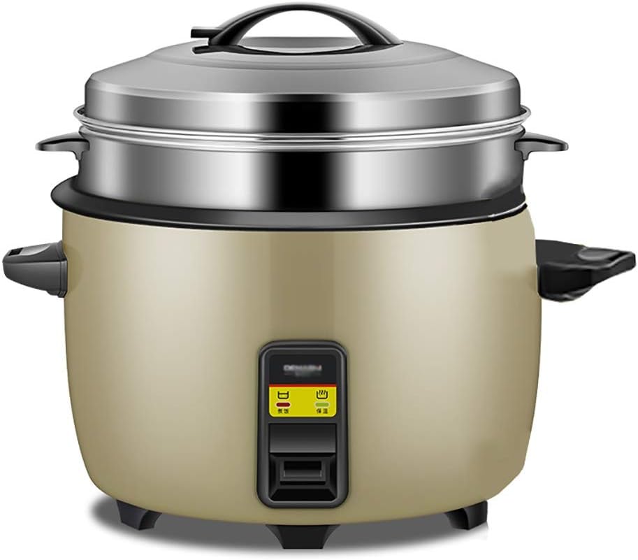 Rice Cooker Large Capacity 8L /10L /13L /18L /30L With Steamer Canteen Hotel Commercial Hotel Home Old-fashioned Large Rice Cooker 8-60 People (Size : 8L)
