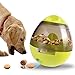 Hundespielzeug Wobbler, befüllbar mit Snacks, Interaktives IQ Treat Ball Hundespielzeug Hundefutter Spender für Haustier Hunde Katze (Grün)