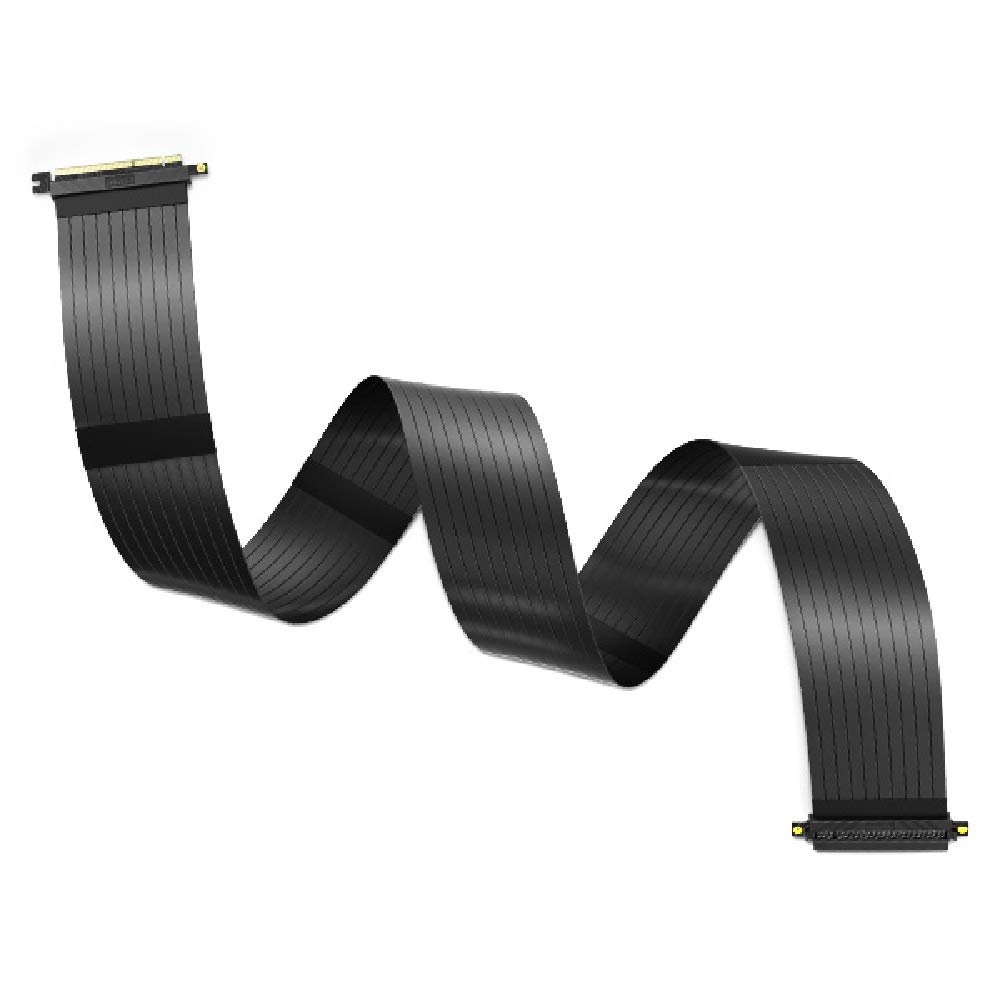 Akasa RISER BLACK XL | Kabel podnoszący PCIe 3.0 | przedłużacz PCIe | Ekranowanie EMI | 1000 mm | AK-CBPE01-100B