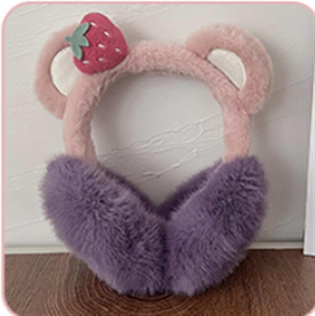 Cute Plush Warm Earmuffs Women's Winter Cycling Ear Protection Cold And Windproof Warmer