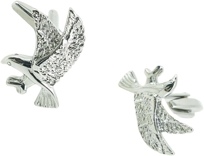 Cufflinks Cuff Links Fashion Mens Boys Jewelry Wedding Party Favors Gift 261NC0 Shinning Silver Eagle
