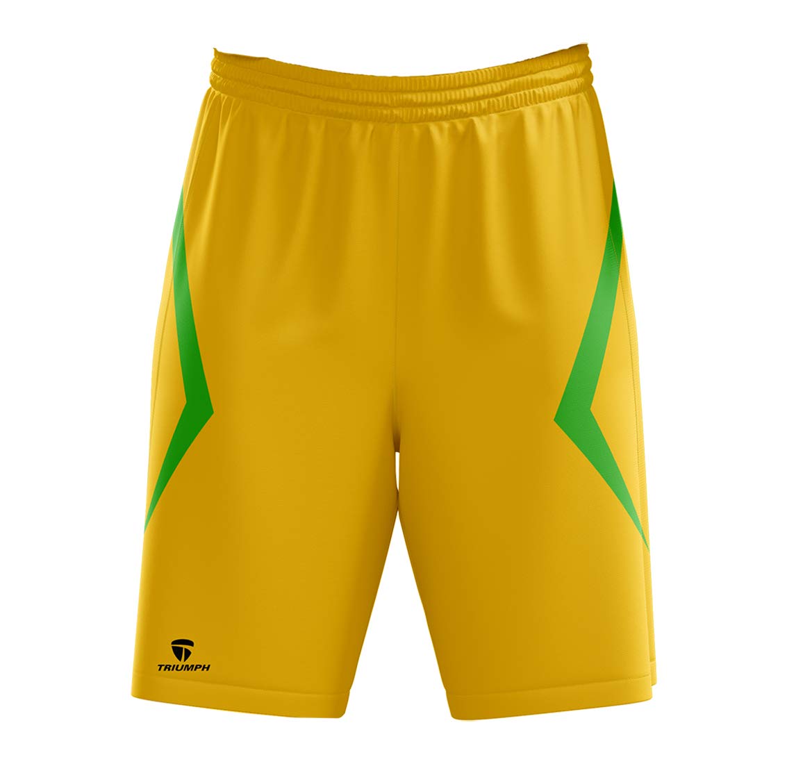 Basketball Athletic Shorts for Men with Pockets and Elastic Waistband Quick Dry Activewear Yellow Shorts-image-2