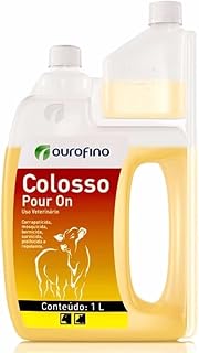 Ectoparasiticida Ourofino Colosso Pour on para Bovinos e Suínos - 1l