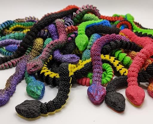 Miniatura 5 de Sonajero impreso en 3D - Modelo de animal articulado personalizable, hecho por encargo (Pequeño, Selva)