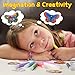 CIRO Kids Arts Crafts, DIY Paint Your Own Window Art, Suncatchers Kits for Girls & Boys