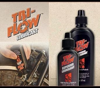 Tri-Flow Superior Lubricant 2 oz Drip Bottle with 4-Inch Straw. 2 Pack