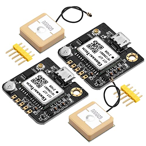 Deegoo-FPV NEO-6M GPS Modules with Antennas, 2-Pack