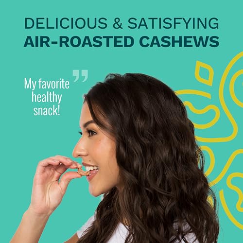 Sea Salt Cashews with Skin by Karma Nuts, Whole, Roasted, Vegan, Gluten Free, Low Net Carb, Natural, Everyday Nut Snack, 1.5 Ounce (12 Snack Packs) — view 3