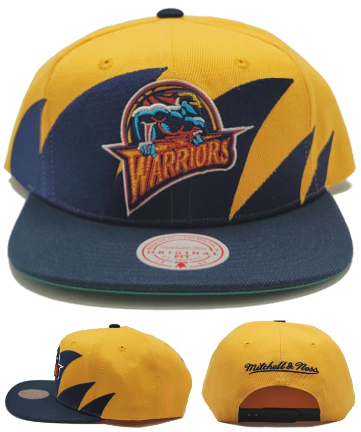 Casquette Golden State Warriors Mitchell & Ness Snapback aux finitions haut de gamme