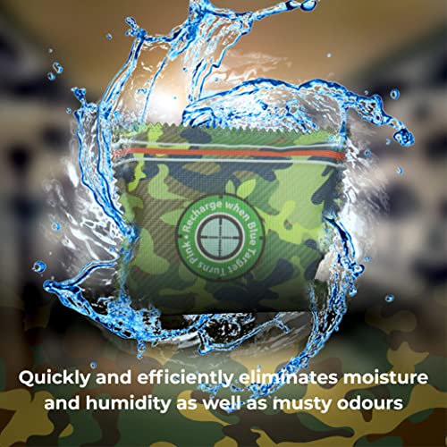 Zarpax Gun Safe Dehumidifier Camouflage - Rechargeable Desiccant Dehumidifier Bags - Reusable & Absorbs Moisture & Humidity - 1X Pack #TOP2