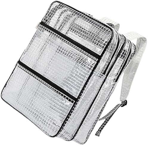 Oversized Anti Statics PVC Backpack Industrial Strength Clear Compartments For Tool