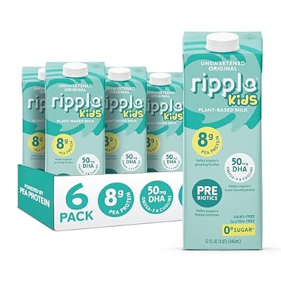 Ripple Unsweetened Original Kids Plant Based Milk, 32 FZ