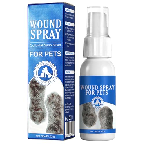 KOAHDE Spray de Cicatrisation pour Animaux de Compagnie,Spray Nettoyant pour Plaies pour Animaux de Compagnie,Spray de Nettoyage pour Animaux de Compagnie,Wound Spray pour Chiens et Chats