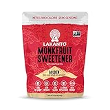 Lakanto Golden Monk Fruit Sweetener with Erythritol - Raw Cane Sugar Substitute, Zero Calorie, Keto...