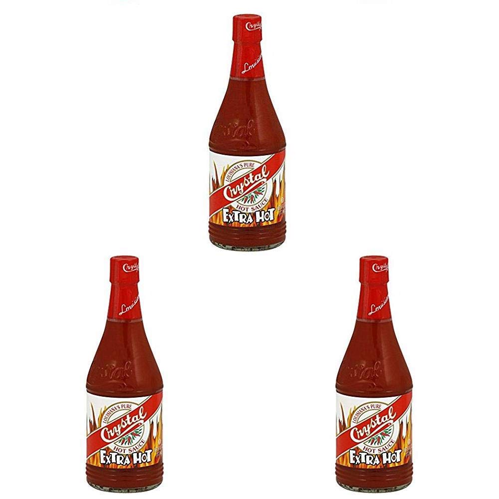 Crystal Hot Sauce Extra Hot 6.0 OZ (Pack of 3)