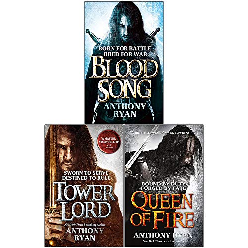 Image of raven's shadow series anthony ryan collection 3 books set (blood song, tower lord, queen of fire)