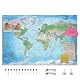 Weltkarte Decomonkey 120×80 cm Politische Pinnwand in Deutsch