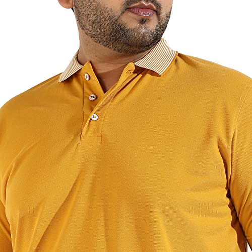 Image of CAHOOT Instafab Plus Men's Polo Neck Half Sleeve Regular Fit T-Shirt for Casual Wear | Modern Clothing T-Shirt Crafted with Comfort Fit and High-Performance for Everyday Wear