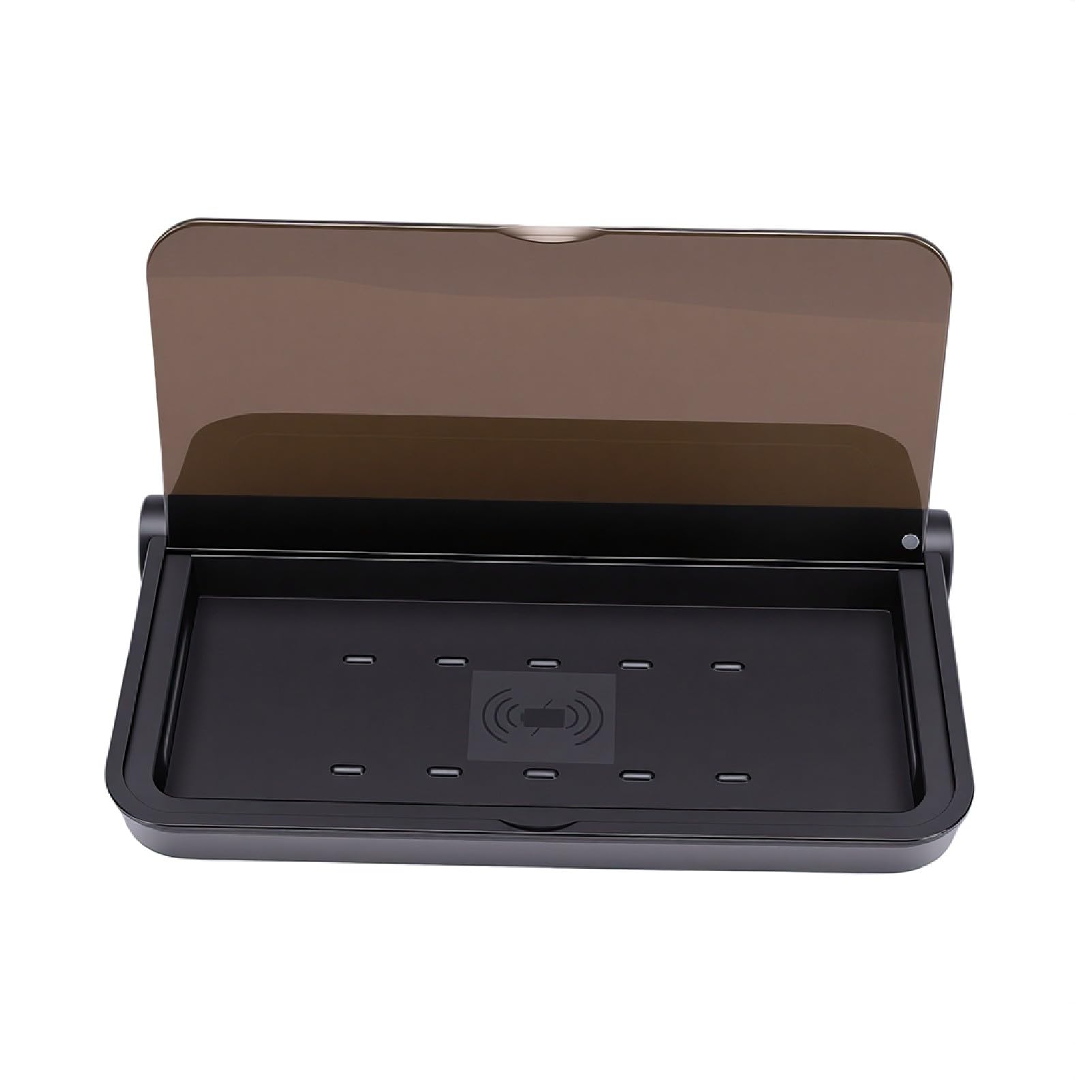 Asixxsix Boîte de Nettoyage de Désinfectant pour Téléphone Portable, Machine de Désinfection UV pour Téléphone et Chargeur sans Fil Rapide 15 W, Kit de Nettoyage de Portable (Black)