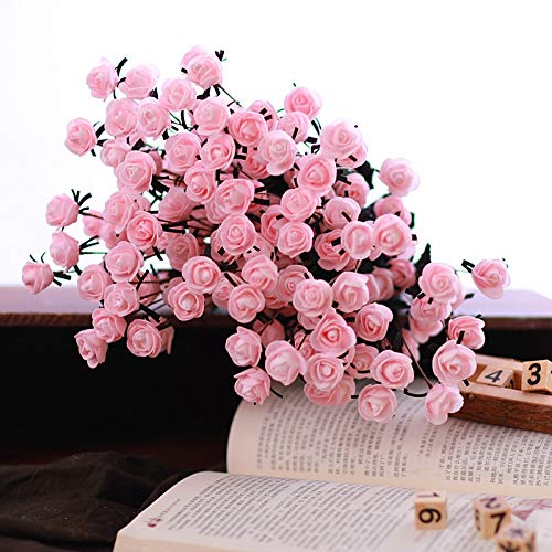 tianluo Flor Seca 15 Headsbouquet Flowerrose DIY Decoración De La Boda Decoración De Navidad para El Hogar Flores Rosa Regalo Suministros para Fiestas