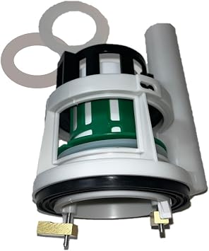 THU Series Tower Flush Valve Compatible with Toto, for 3 inch Flush Hole with 2 Extra Silicone Seals ONE PIECE Toilet- brass locking lugs