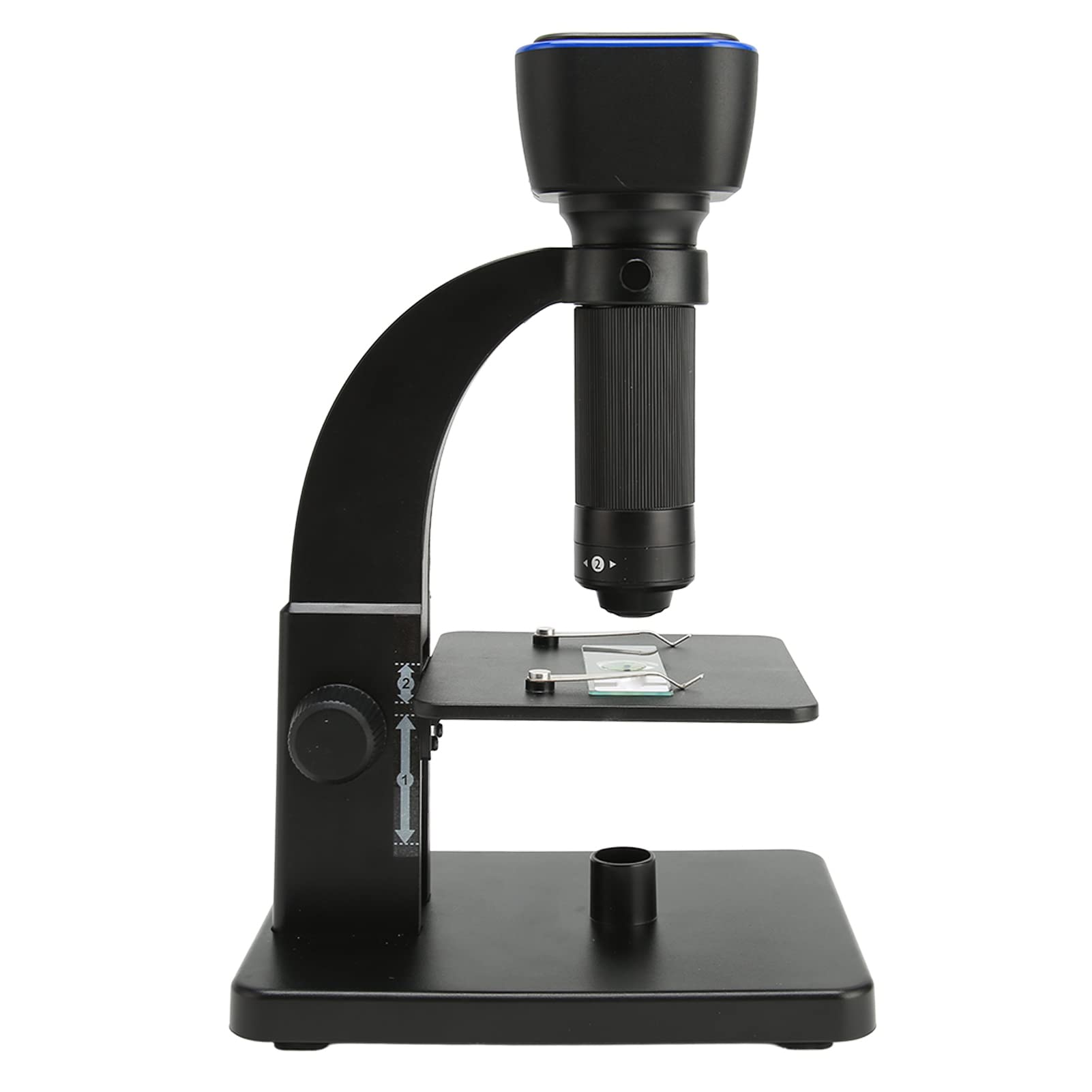 Microscopio Digital WiFi, Microscopio de Doble Lente con Aumento de 2000X con Cámara HD de 5 MP, Compatible con Conexión WiFi o USB, para Android 8.0, iOS 8.0, para Windows