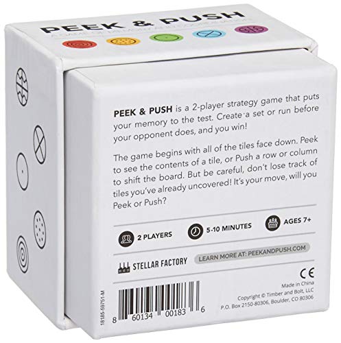 Stellar Factory Peek & Push Juego de Estrategia para 2 Jugadores miniatura 3