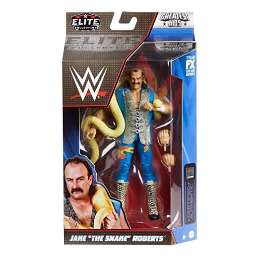 WWE Wrestling Elite Collection Greatest Hits Jake the Snake Action Figure (GDF60)