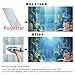 Dtekoj 24X12IN Blue Sea Floor Aquarium Background, Natural Underwater World 3D Effect Fish Tank Decorations Background, Art Terrarium Background with 8 EVA Double-Sided Tape