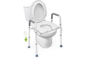 OasisSpace Raised Toilet Seat: Safe and Comfortable Bathroom Aid for Seniors