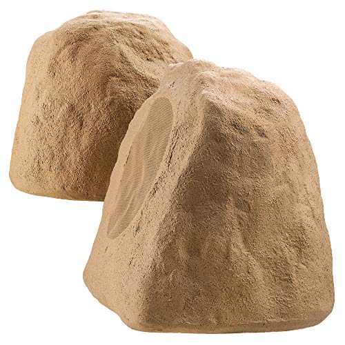 Osd Audio 8" Wireless Bluetooth Outdoor Rock Speaker Sandstone Canyon Brown Pair Ip67 Power Supply Btr805 #TOP4