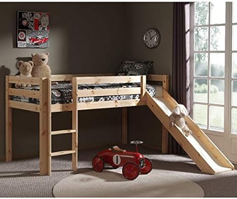 Alfred Compagnie Bunk Bed 90 X 200 Arm And Pine Slide Faustin Archange Natural Amazon De Home Kitchen