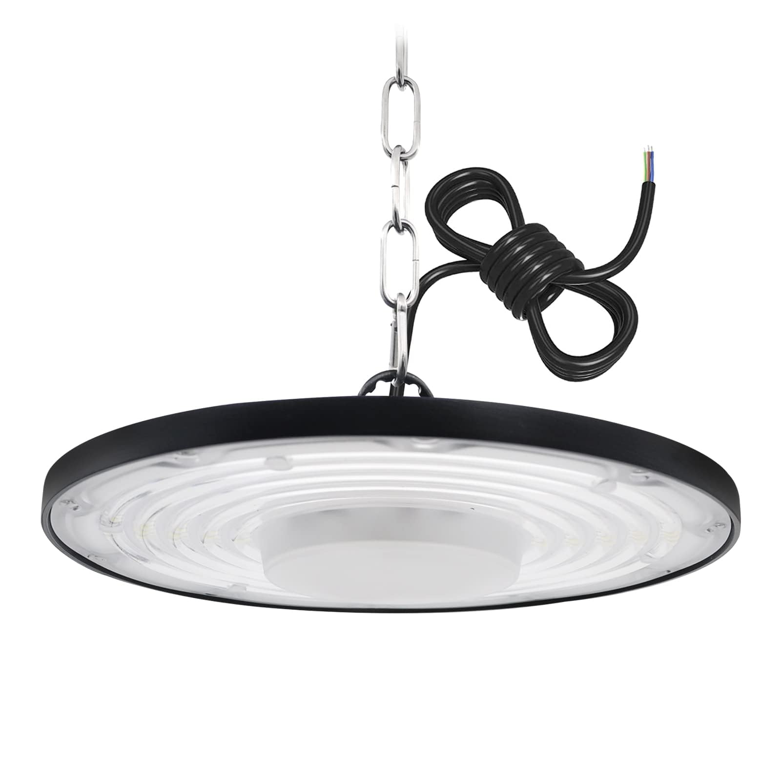 UFO High Bay Lumière 200W, 20000LM Ultra-Mince Spot High Bay Lumière Blanc Froid 6500K Projecteur LED Industriel, Étanche IP65 UFO LED Spot Intérieur pour Usine Atelier Garage